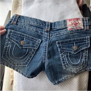 True religion denim jeans Joey shorts 27